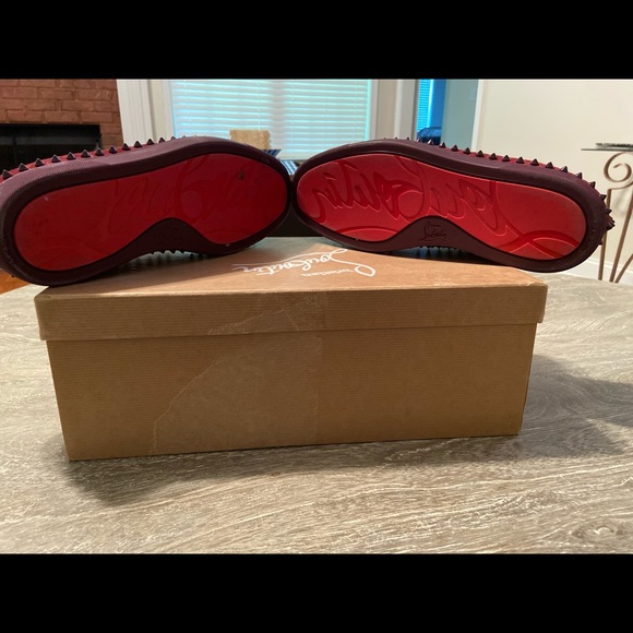 Christian Louboutin Pik Boat Flat Crosta Dundee - Picture 5 of 5